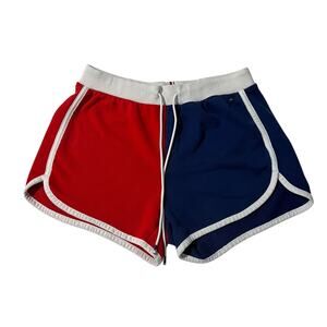Tommy Jeans Color Block Athletic Shorts Red Navy White XXS